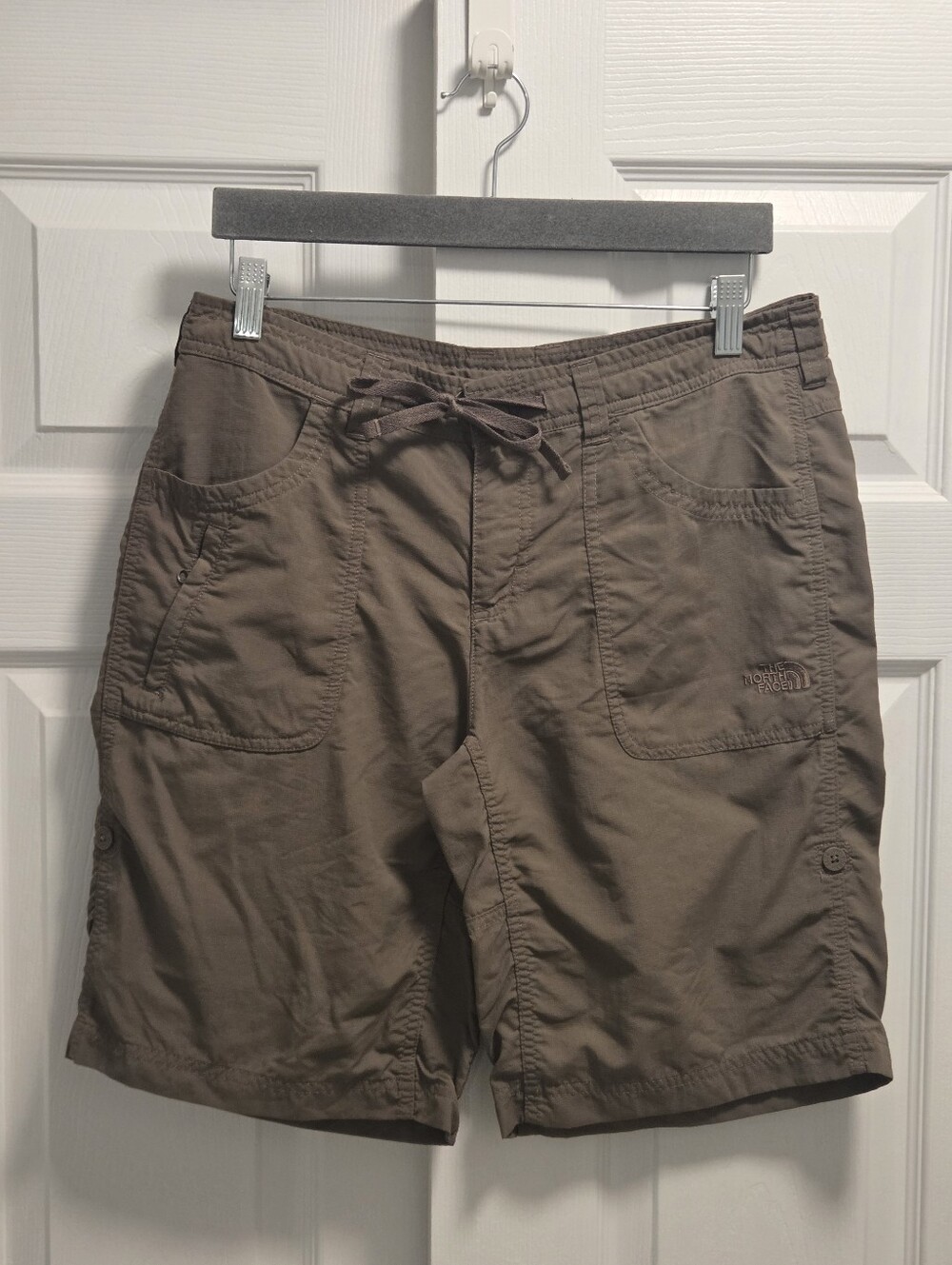 The North Face Drawstring Utility Shorts Size 8 Brownish Green